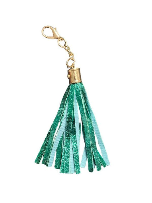 GREEN KEY CHAIN/PURSE TASSEL