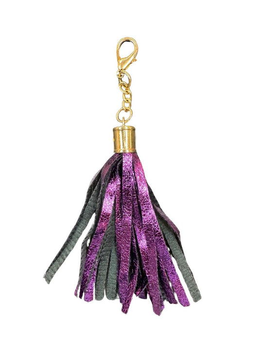 PURPLE KEY CHAIN/PURSE TASSEL