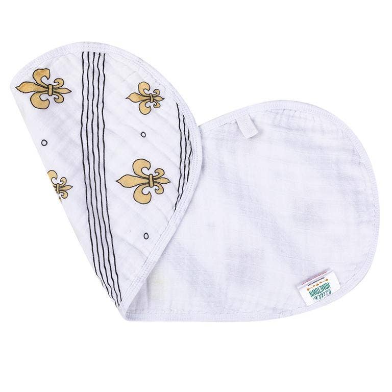 Fleur De Lis Burp and Bib (Unisex)