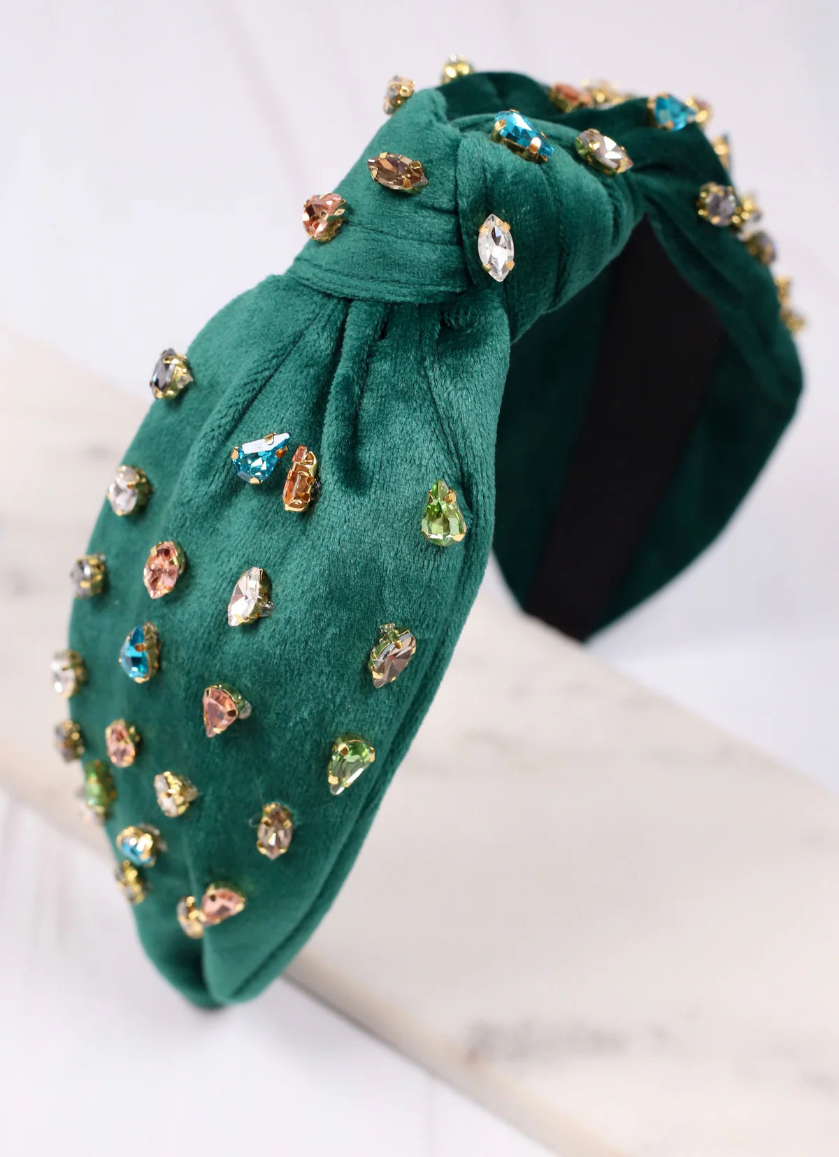 Taylor Jeweled Headband GREEN