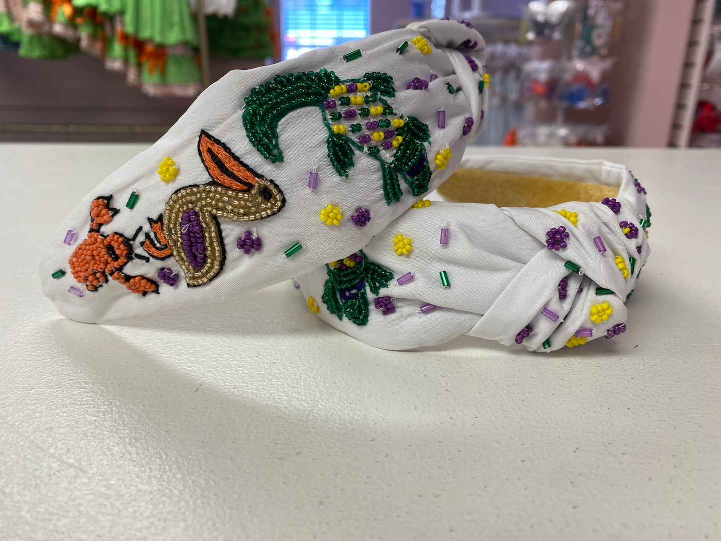 Louisiana Wildlife Mardi Gras Headband