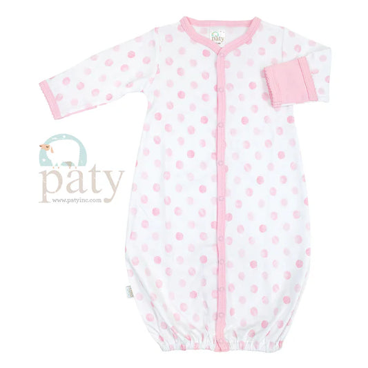 Pink Dots Pima Converter-Newborn