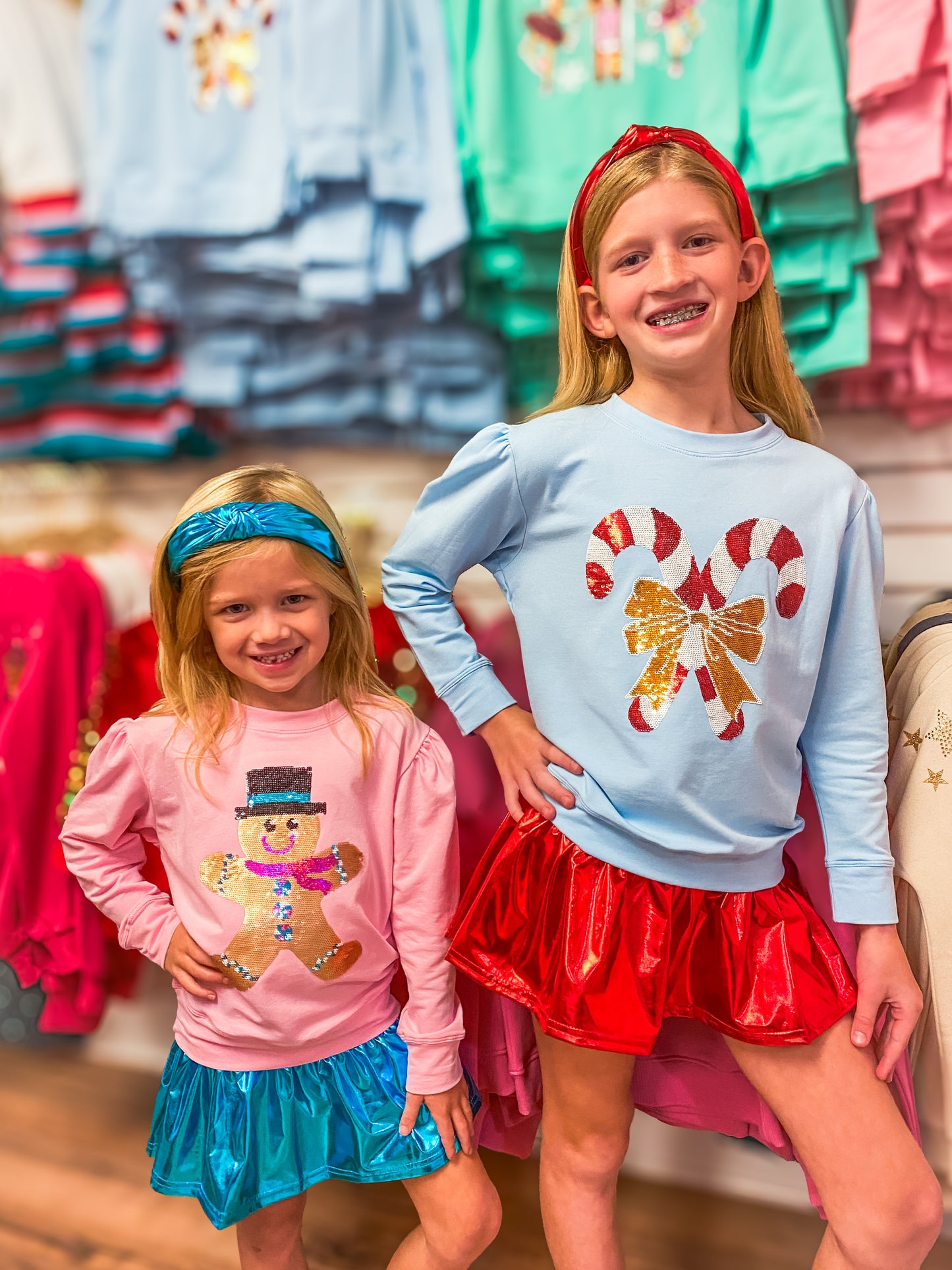 Sequin Gingerbread Sweatshirt