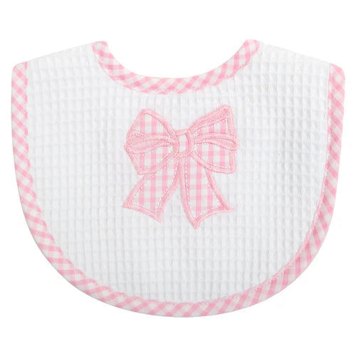 Pink Bow Basic Bib