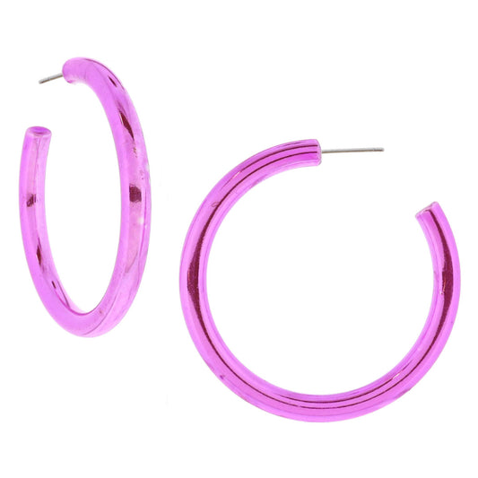 Metallic Hoop Earrings