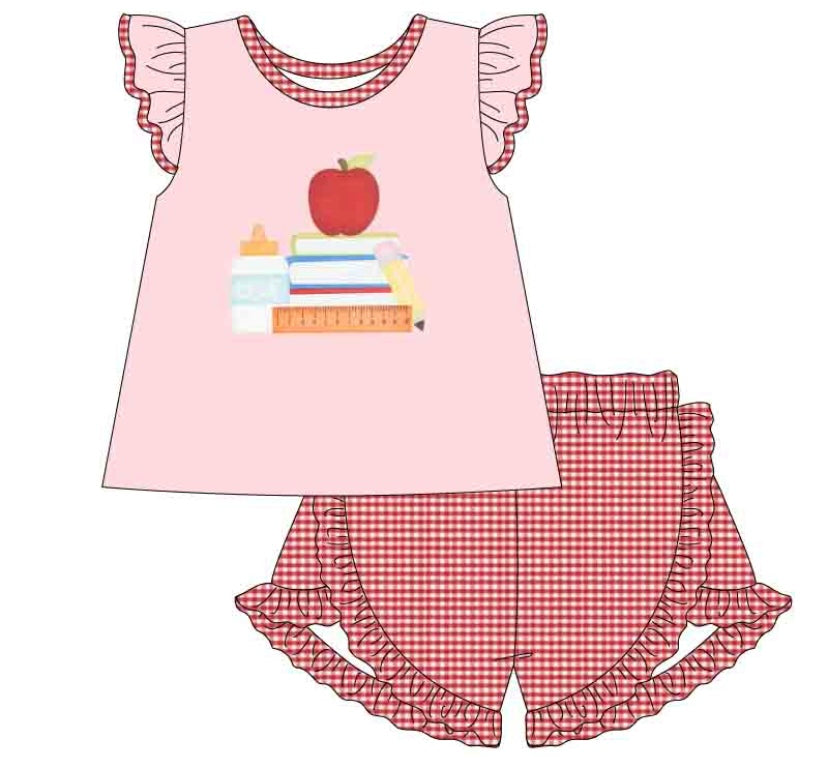 Back to School Apple Applique