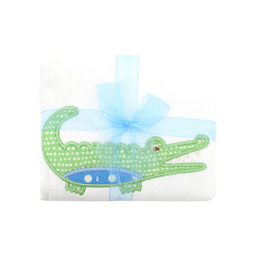 Alligator Appliqued Burp