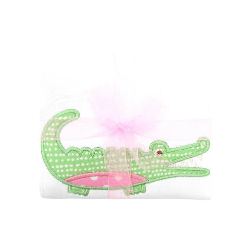 Alligator Appliqued Burp