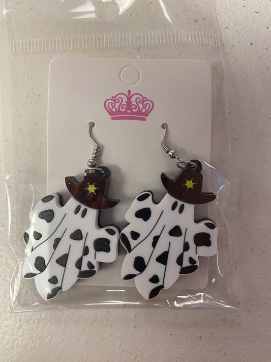 Cowboy Ghost Earrings