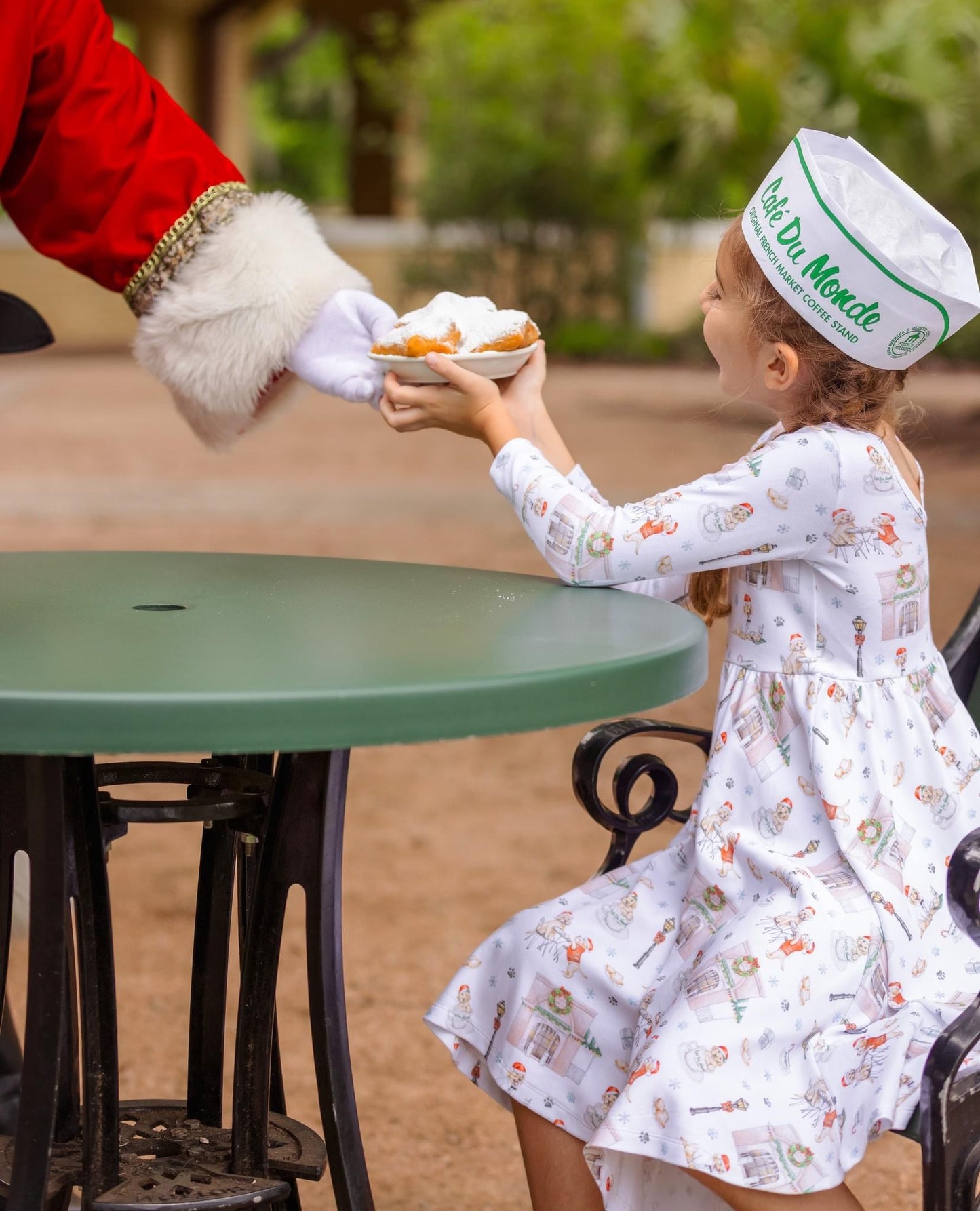 Beignet Holiday Cotton Twirl Dress