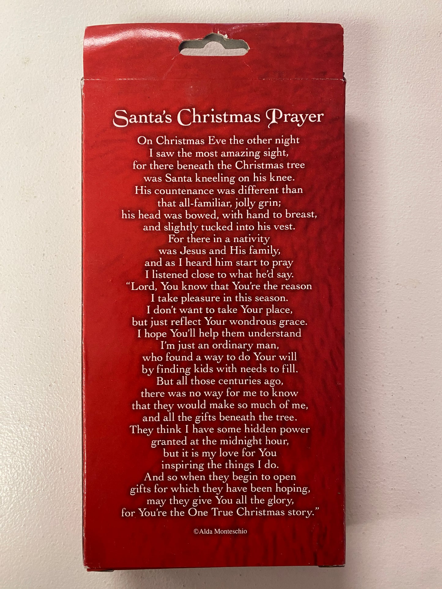 Santa’s Christmas Prayer Ornament