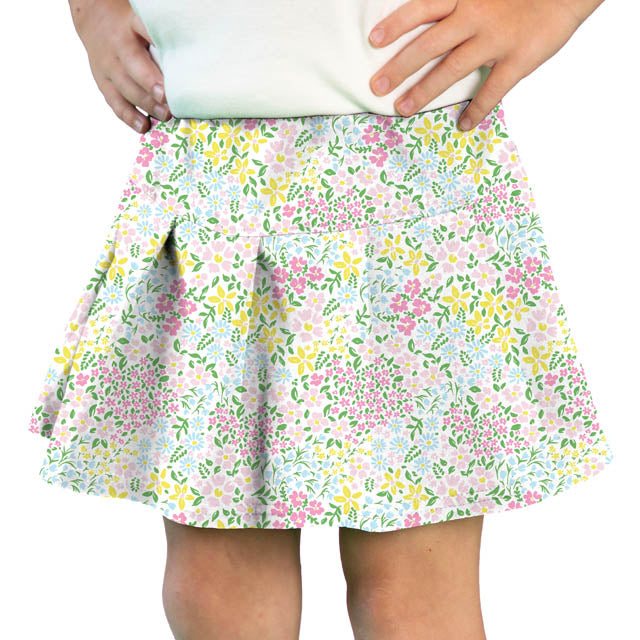 Tennis Skort in Pastel Fields