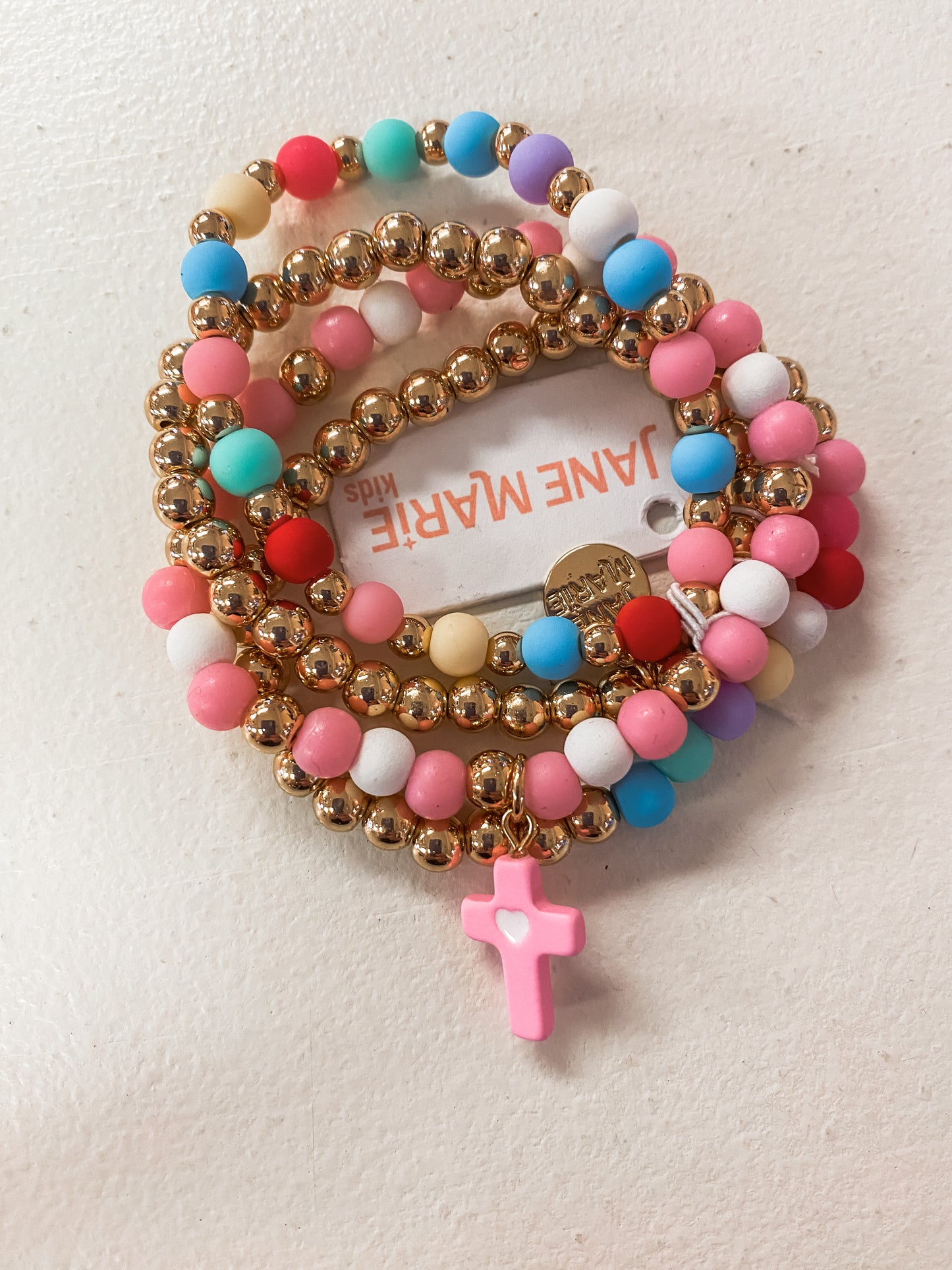 Cross Charm Stretch Bracelets