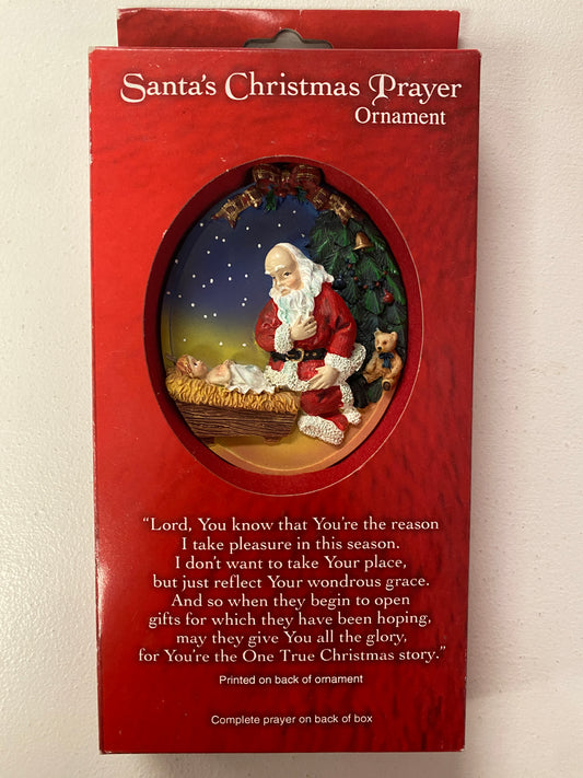 Santa’s Christmas Prayer Ornament