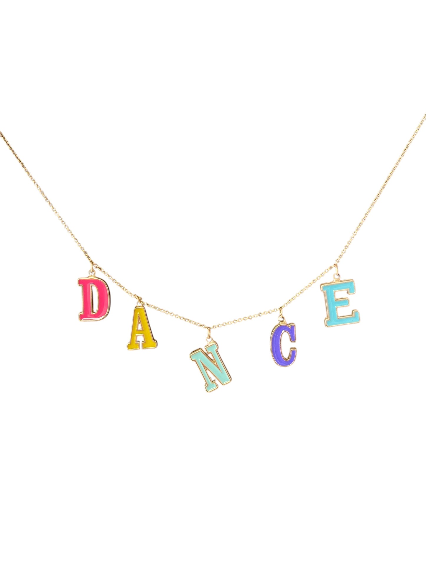 Kids 14" Multi Enamel "Dance" Necklace