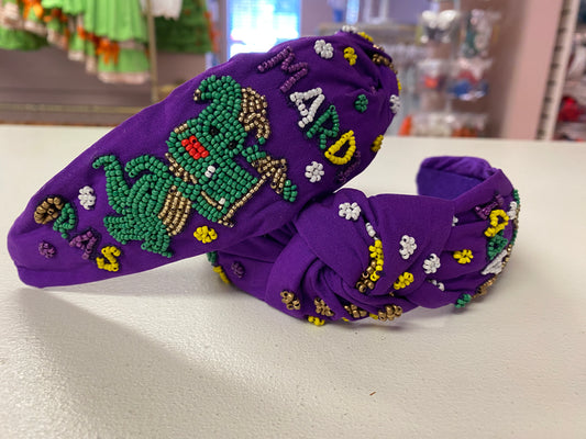 Mardi Gras Alligator Headband