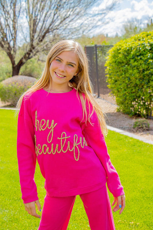 Hey Beautiful Tween Shirt