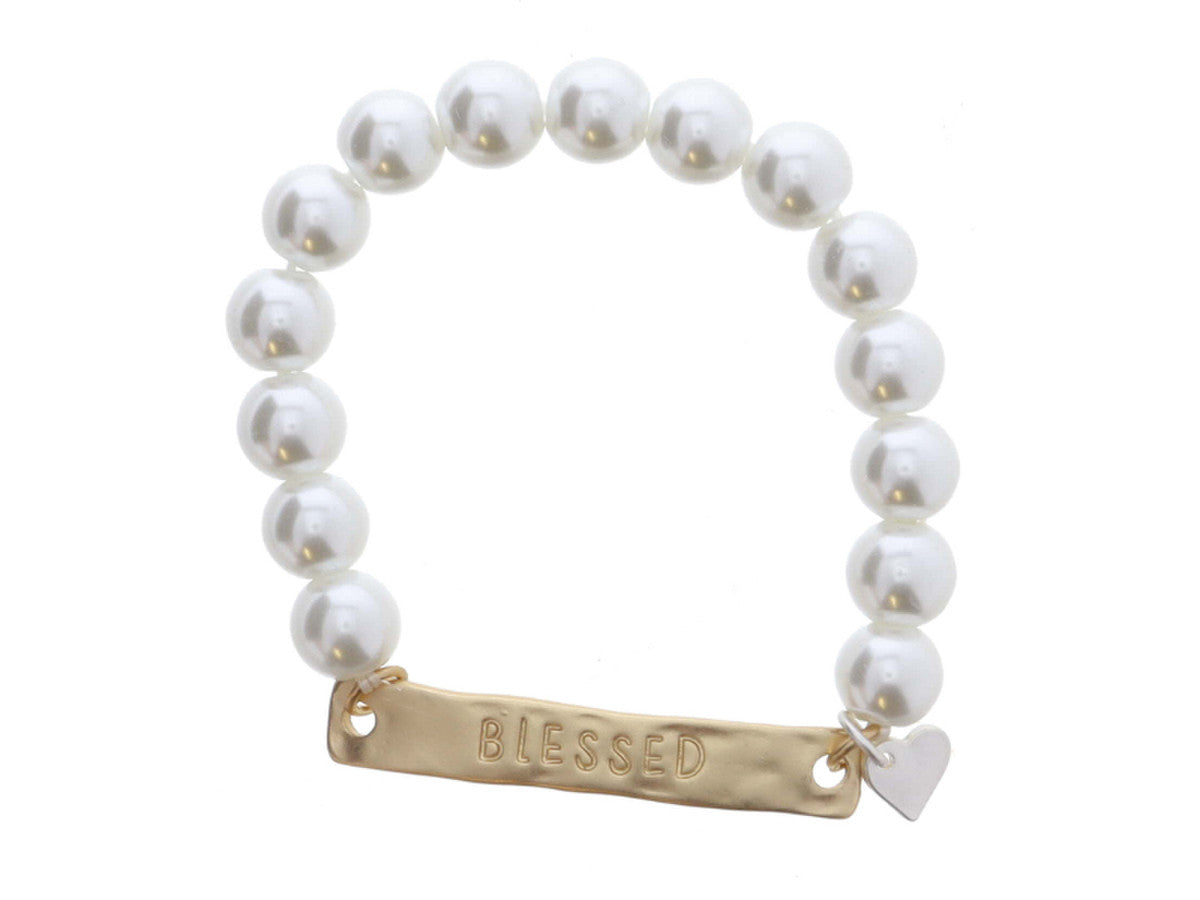 Blessed pearl bracelet