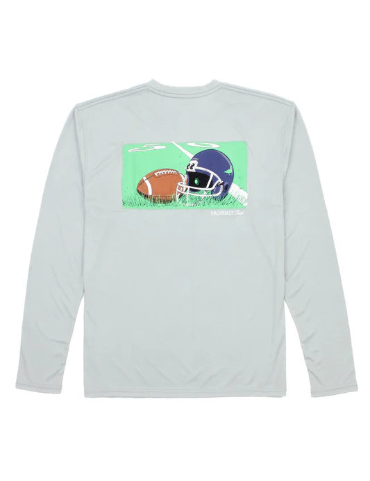 Boys Performance Tee LS Gametime Chrome Grey