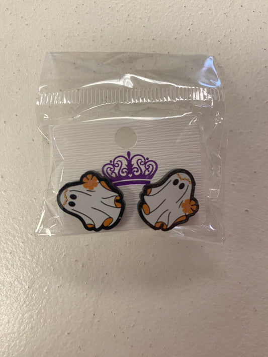 Mini Hippie Ghost Earrings