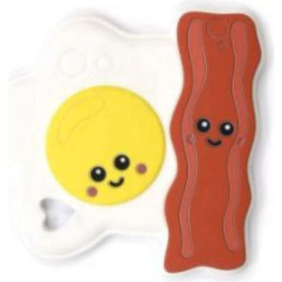 Eggs & Bacon Silicone Teether