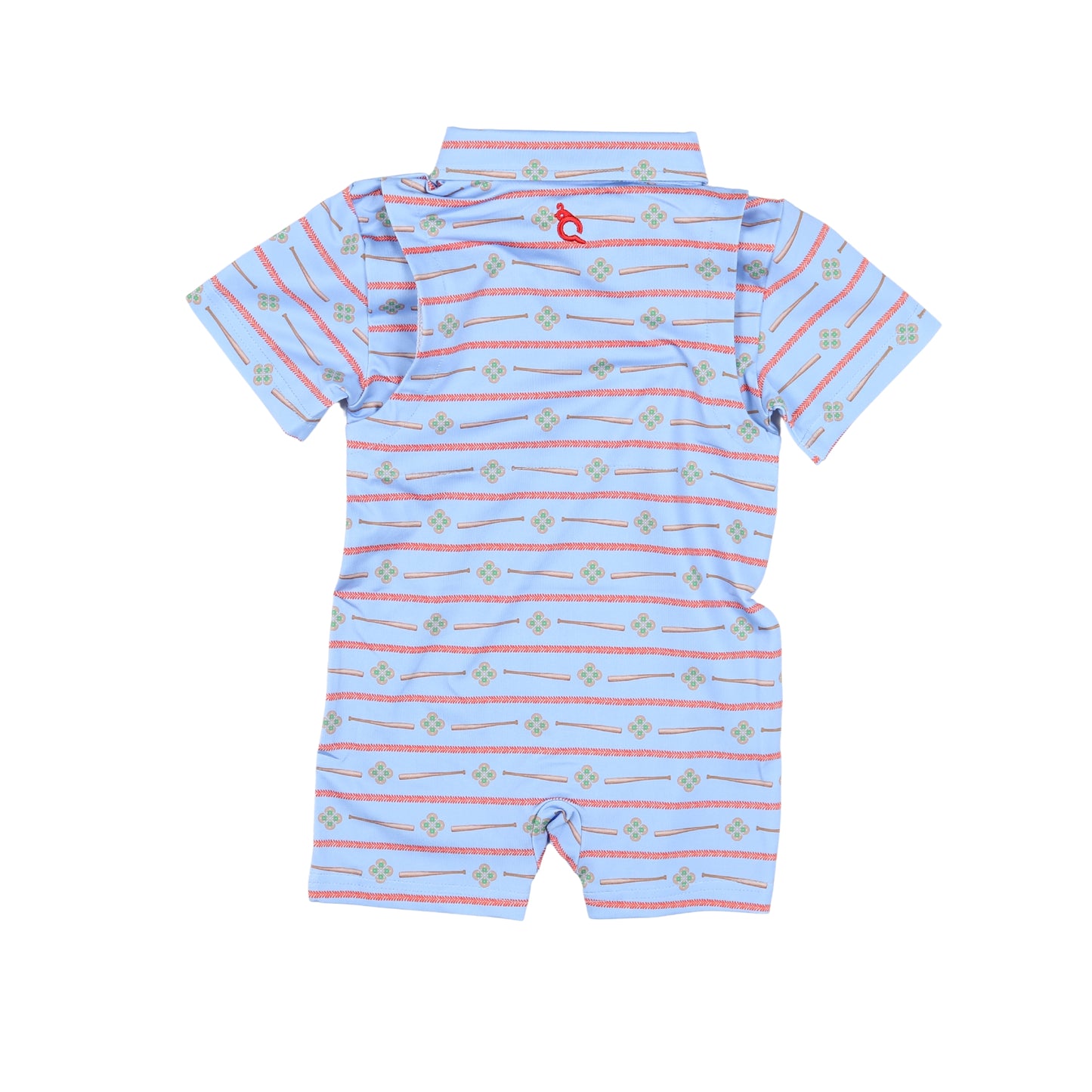 Extra Innings Polo Short Sleeve Romper