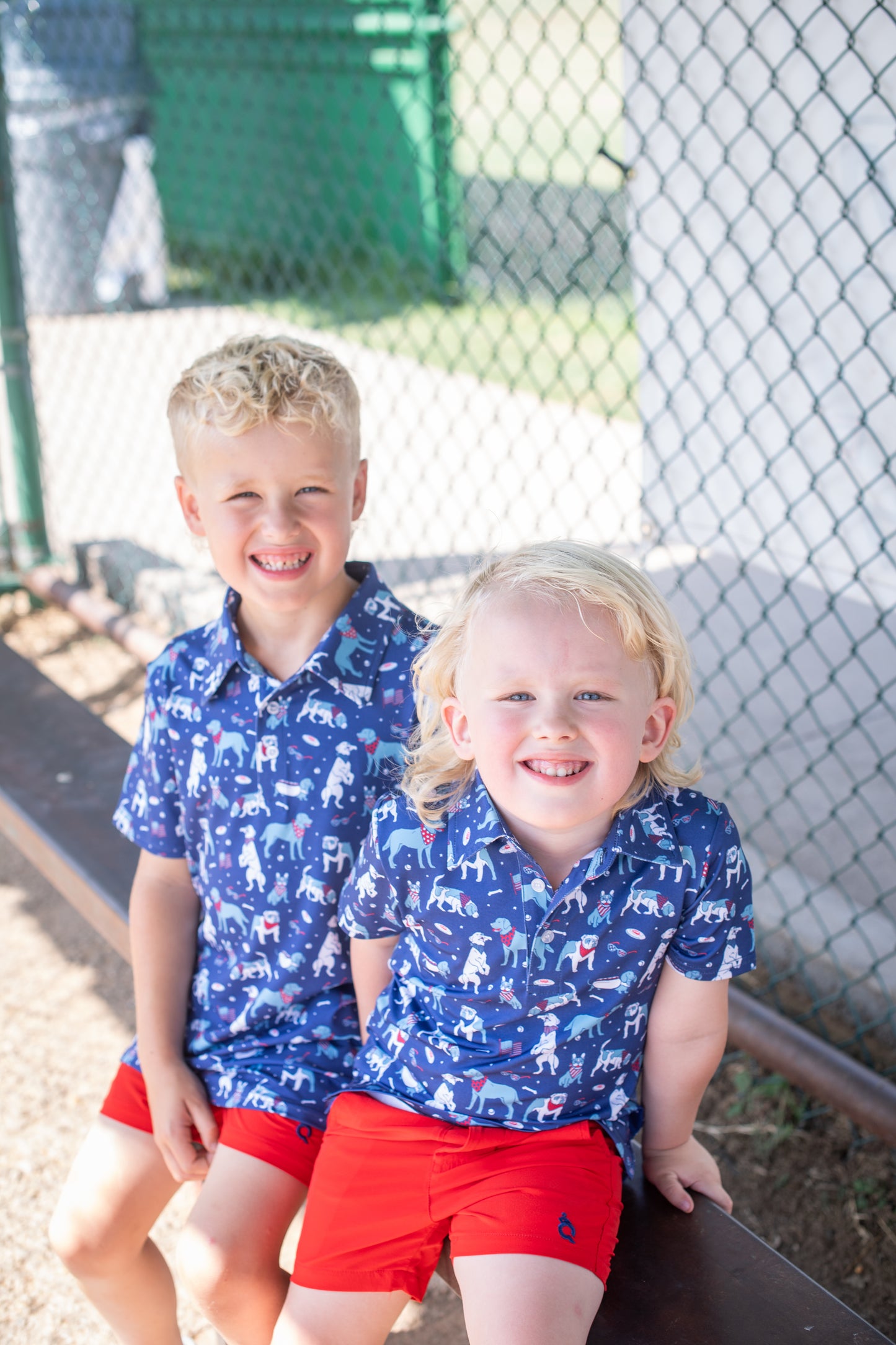 Yankee Doodle Dogs Polo Short Sleeve Shirt