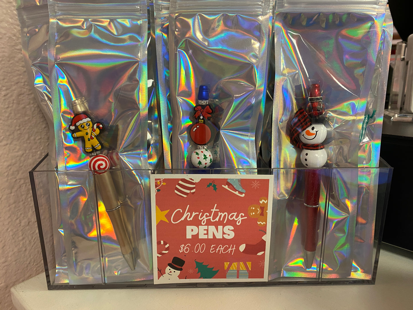 Christmas Beaded Pens