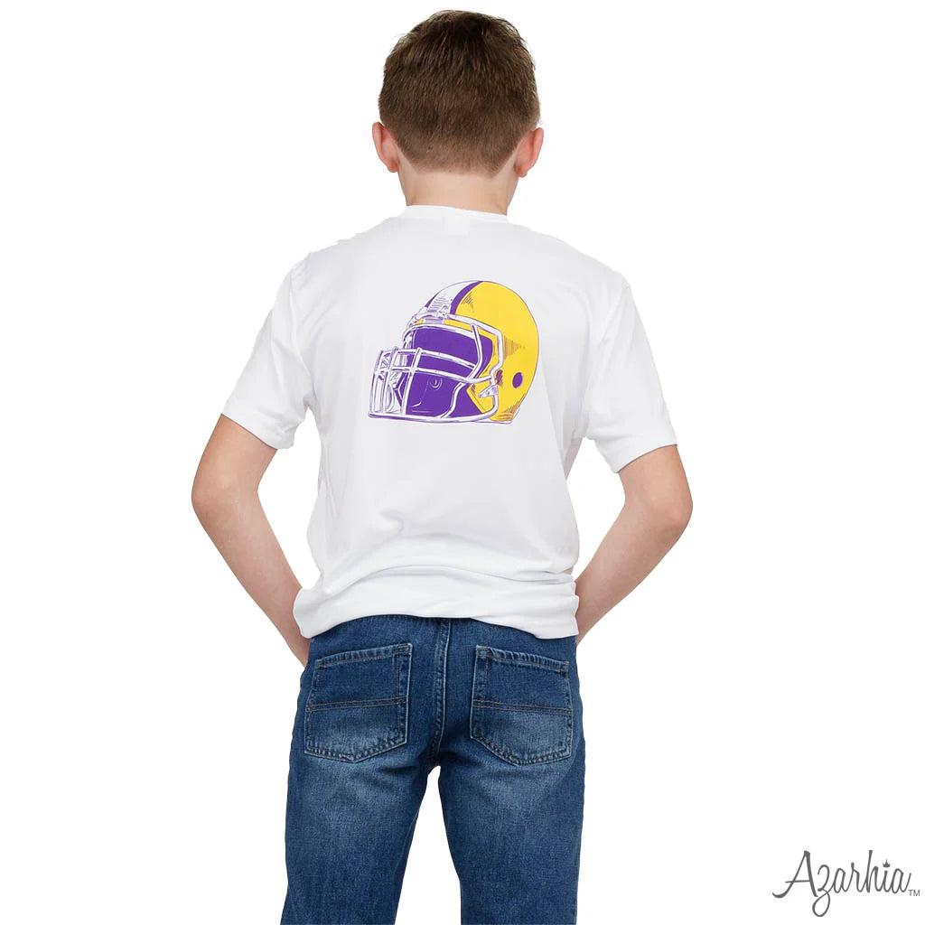 Helmet Tiger Geaux T-shirt on Dri Fit White