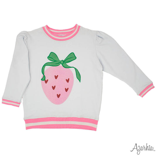 Glitter Strawberry Heart Sweatshirt