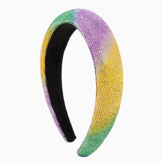 Mardi Gras Ombre Youth Rhinestone Headband