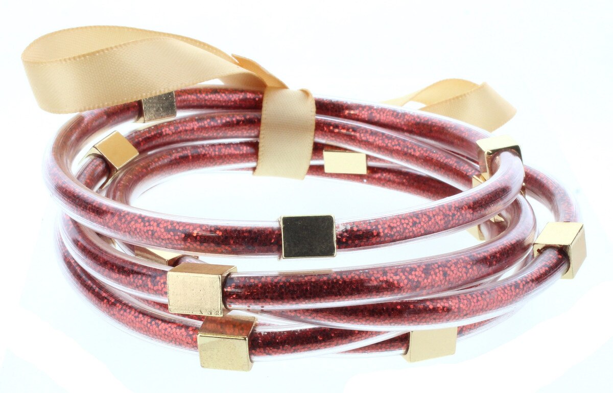 Glitter Filled Bangles Bracelet Set