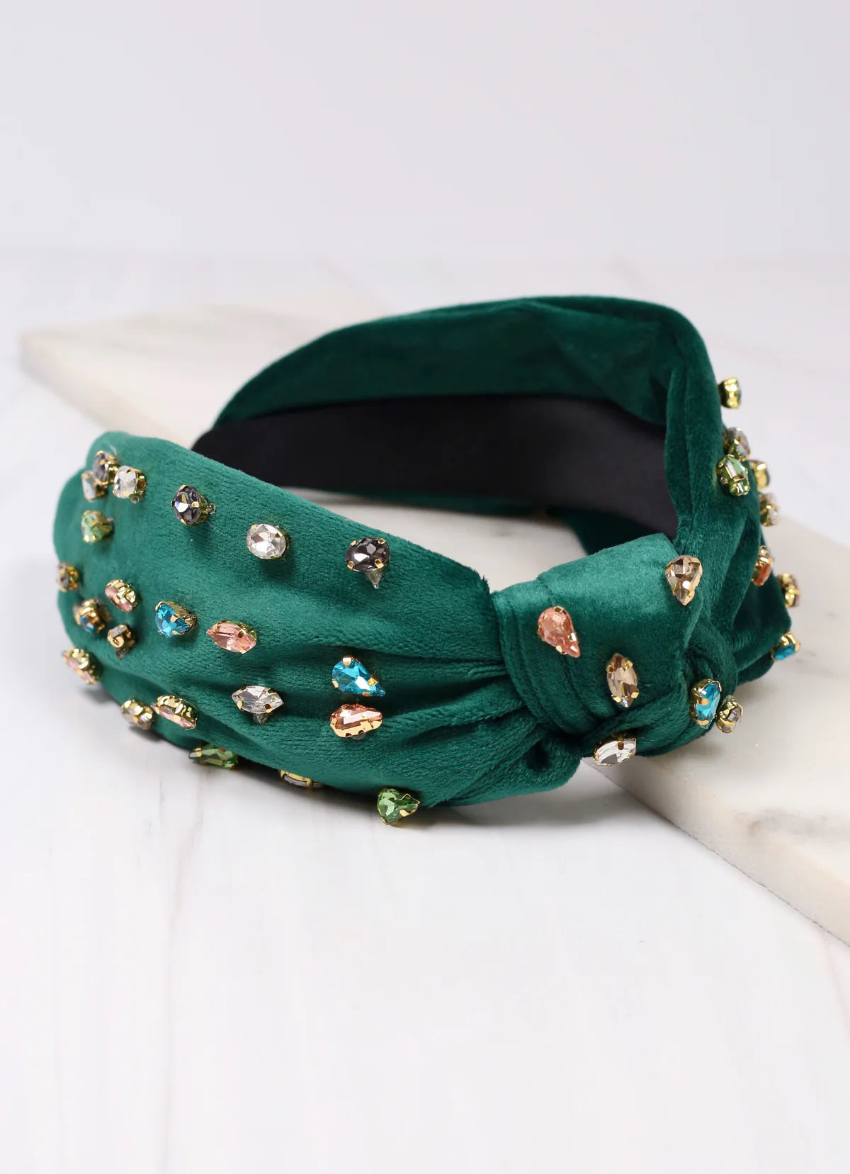 Taylor Jeweled Headband GREEN