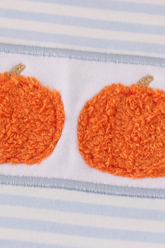 Pumpkin French Knot Boy Shorts Set