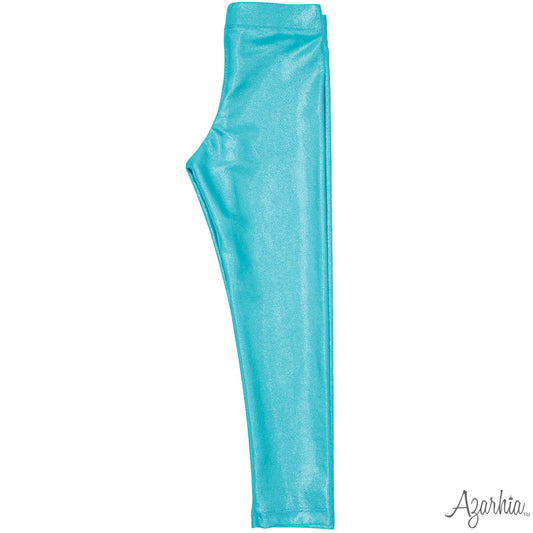 Shimmer Legging in Turquoise