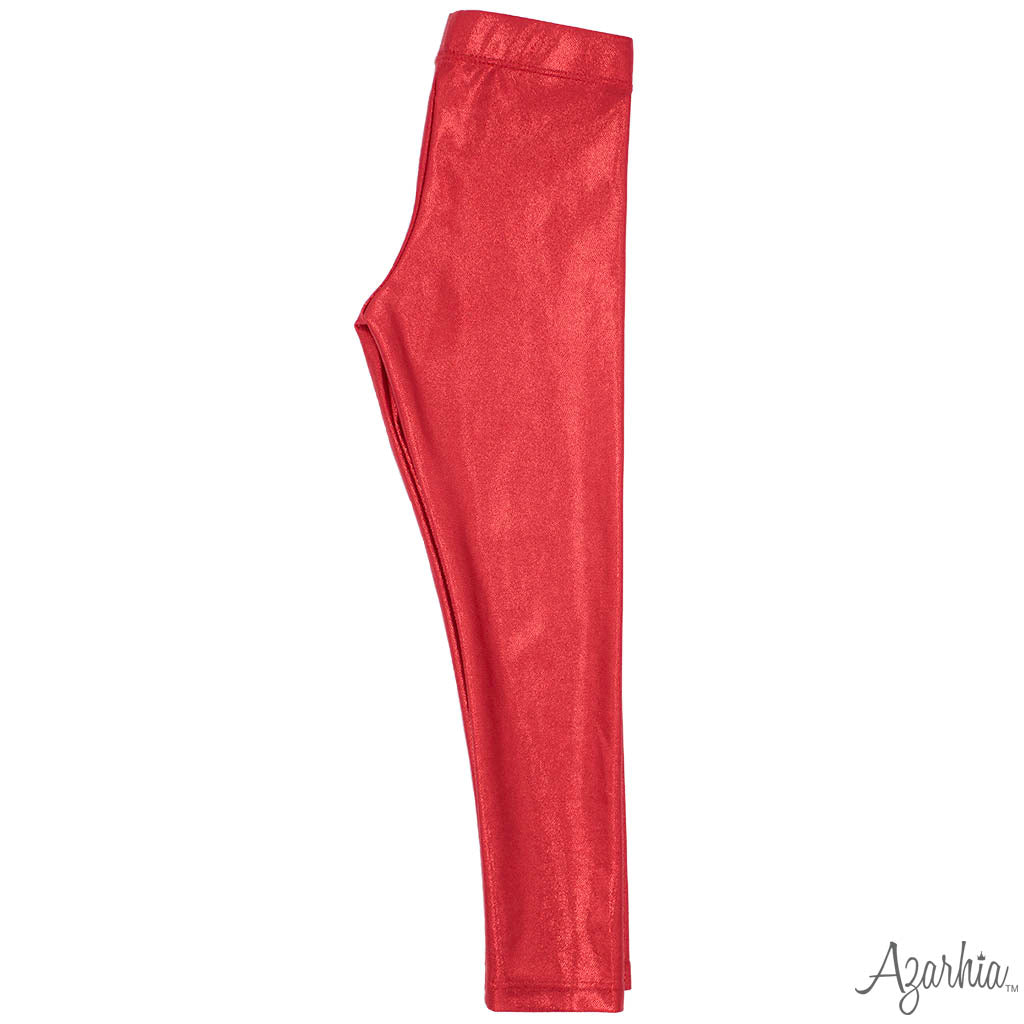 Shimmer Legging in Red