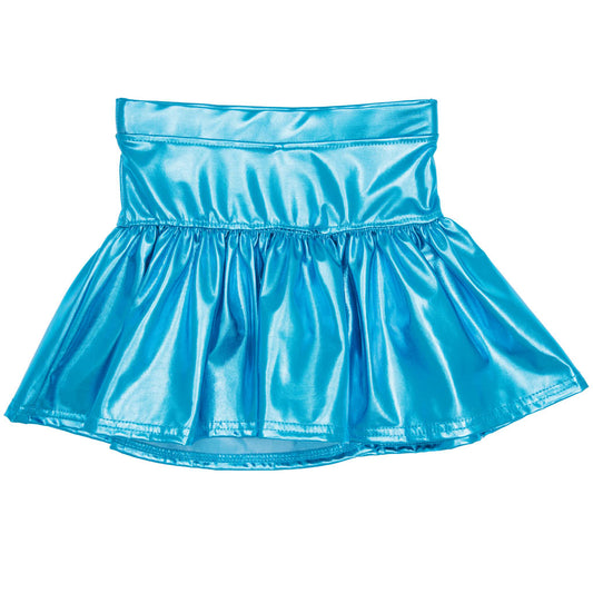 Metallic Skort in Turquoise