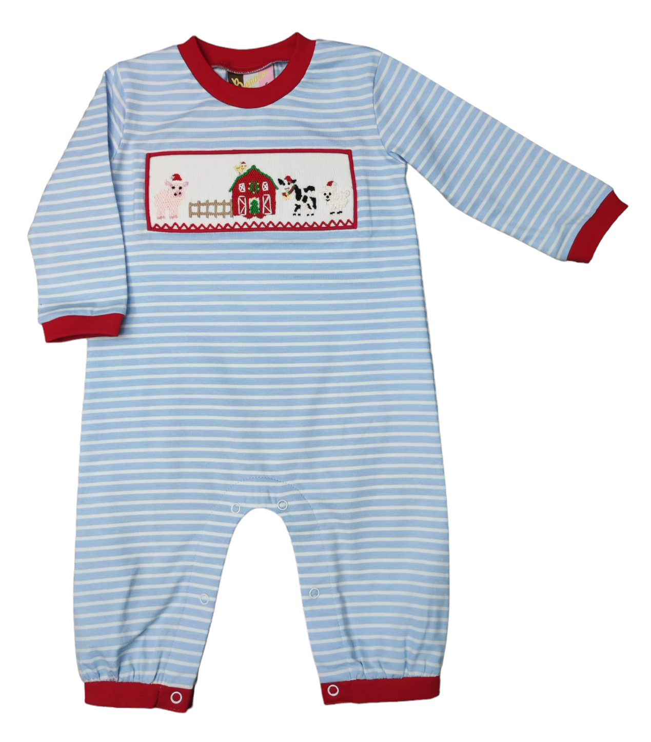 Christmas on the Farm Boy Romper