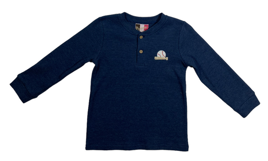 Boys Henley Shirt–Baseball