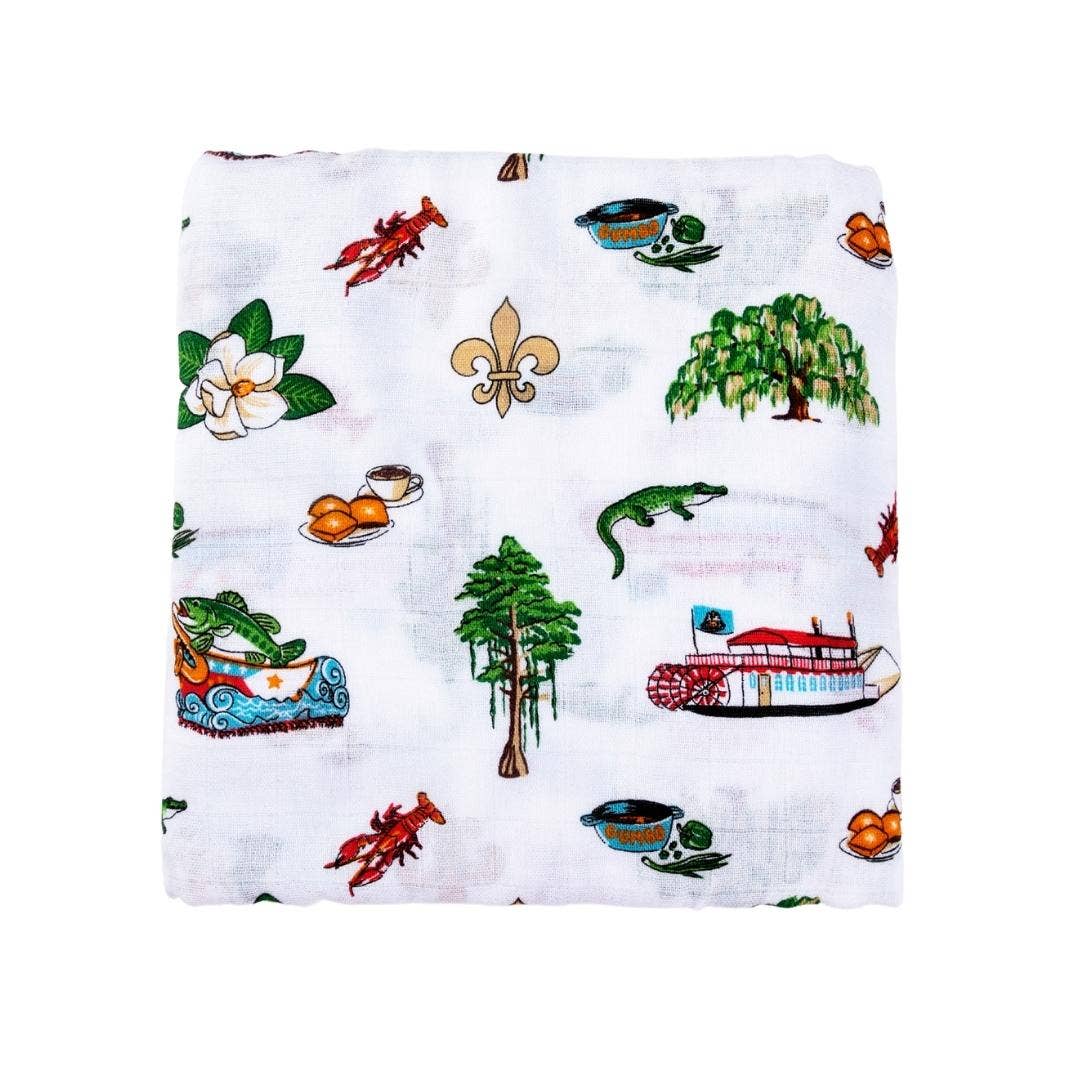 Louisiana Baby Swaddle Blanket (Unisex)