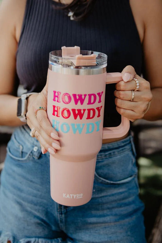 Howdy Western 40 Oz Tumbler With Handle