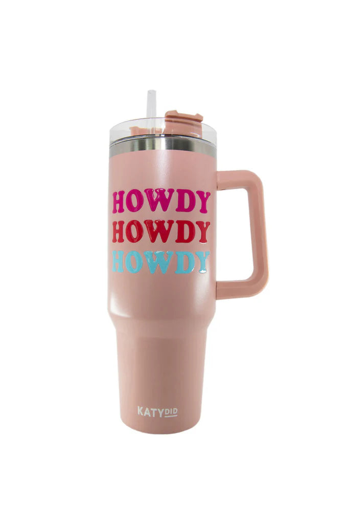 Howdy Western 40 Oz Tumbler With Handle