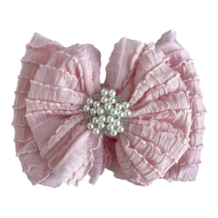 Pearl Ruffled Headband- Ballet Mini