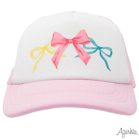 Bright Bows Youth Pink Trucker Hat