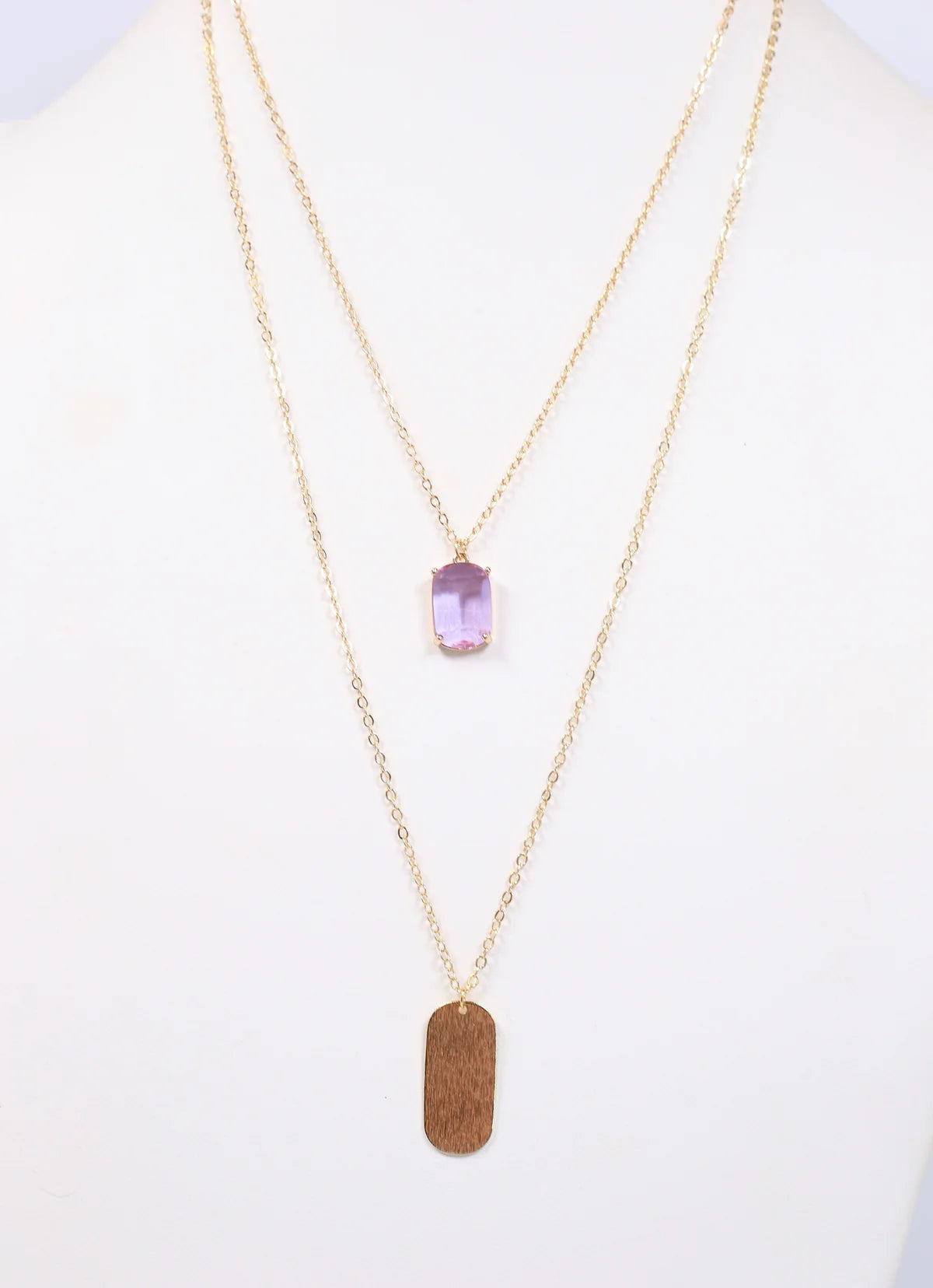 Stewart Layered Necklace LAVENDER