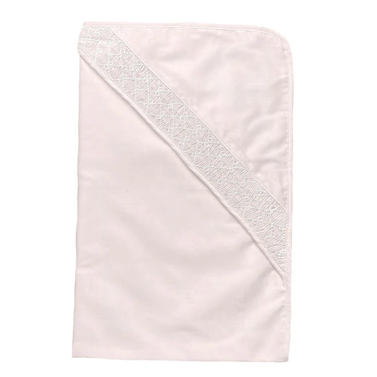 Paty Pink Smocked Blanket