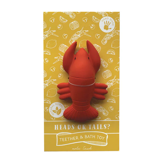 Heads or Tails? Crawfish Bath Toy & Baby Teether