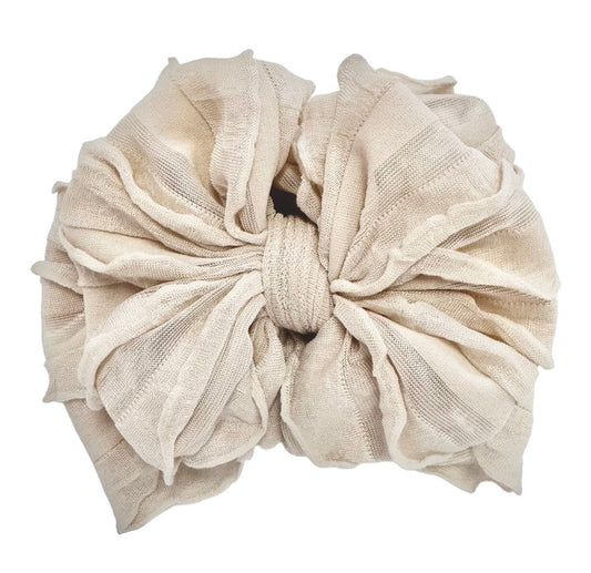 Ruffled Headband- Sandy