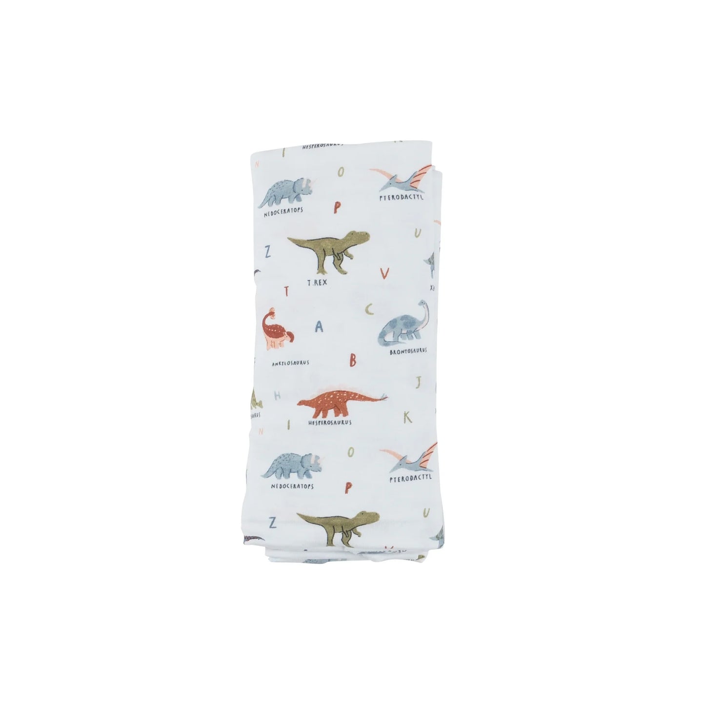 Dinosaur ABC Swaddle Blanket